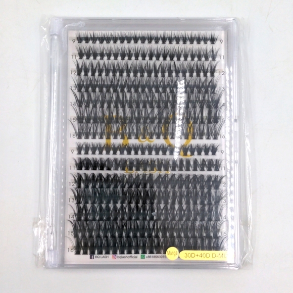 B&Q Lash Clusters 30D+40D D-9-16 MIX Individual Lashes 280 Clusters Manga - Picture 4 of 13